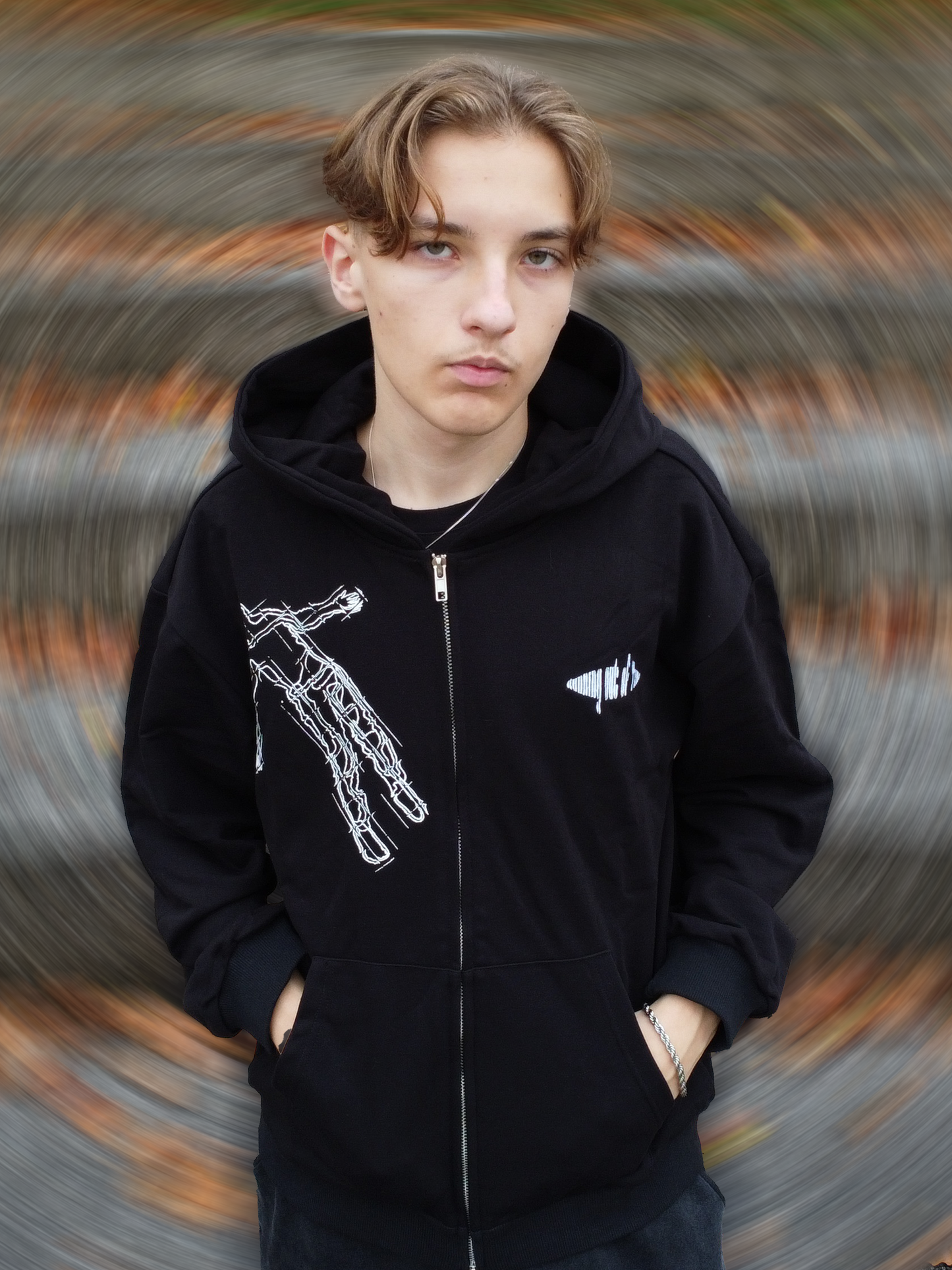 fallin double zipper
