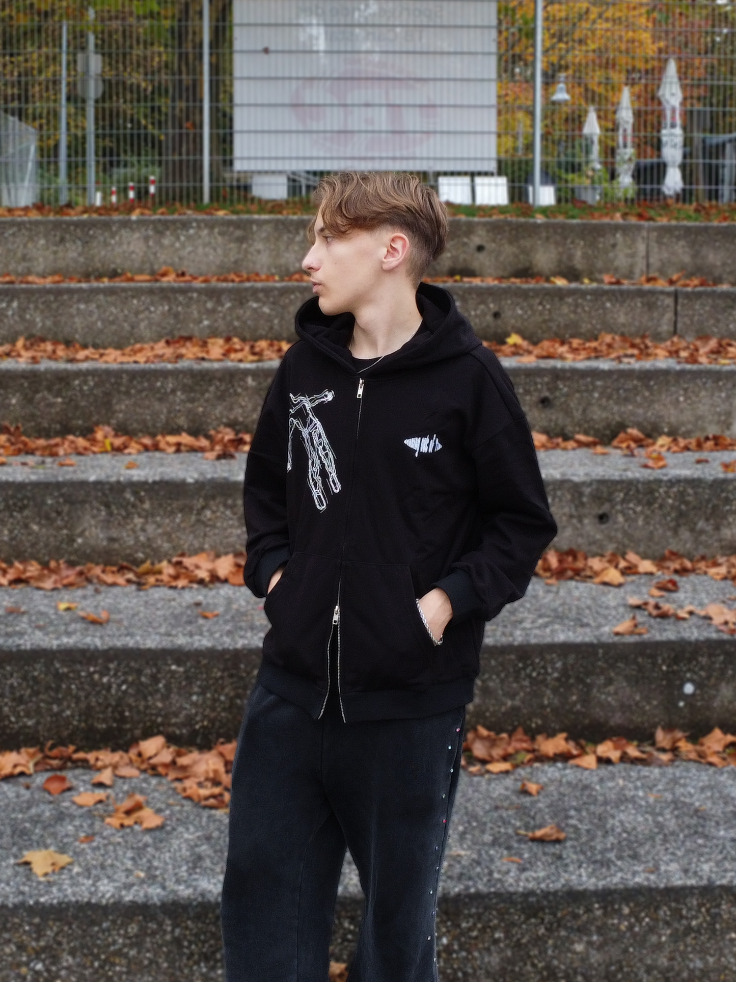 fallin double zipper